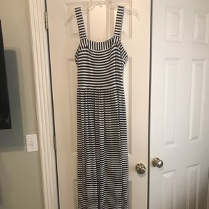 Loft striped maxi dress